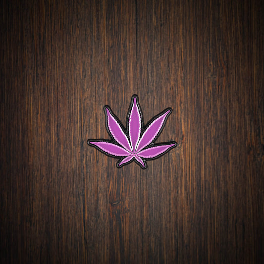 Pink Pot Leaf Lapel Pin 1" Inch